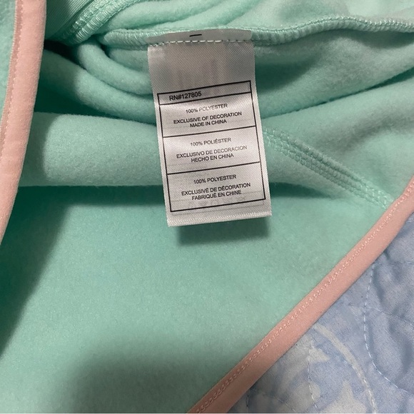 Reebok Womens Mint Fleece  Outerwear Fleece Jacket Coat Size Large - Picture 8 of 9